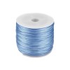Snur satinat pentru tehnica kumihimo, 27 m, diametru 1 mm, Albastru, Crisalida