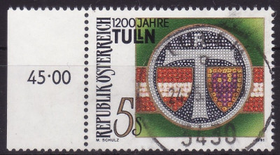 Austria 1991 - Tulin 1v.stampilat(z) foto