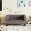 Canapea copii vidaXL maro, 60x40x30 cm, piele ecologica, mini-canapea confortabila, cadru lemn, design modern