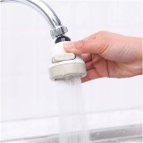 Cumpara ieftin Cap de robinet cu aerator reglabil 3 tipuri de jet, rotire 360 grade, compatibil universal, material abs rezistent, culori alb bej, Dactylion