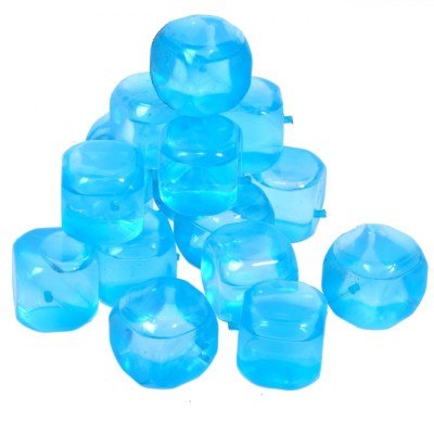 Cuburi Gheață Reutilizabile, Model Cub, Set 18 Bucăți, Multicolor foto