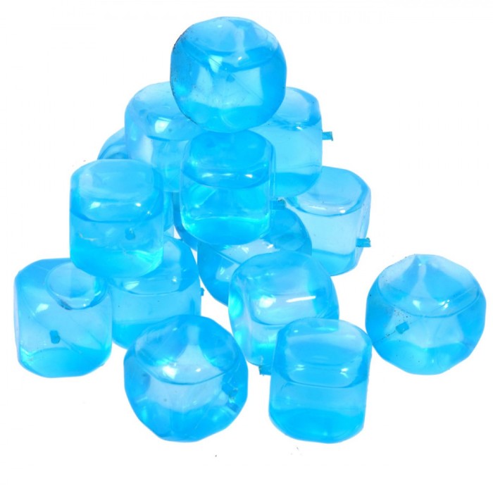 Cuburi Gheață Reutilizabile, Model Cub, Set 18 Bucăți, Multicolor
