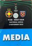 Acredtiare Media FCSB v West Ham United 3.11.2022 UEFA Conference League
