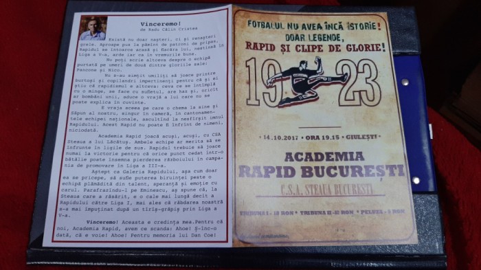 program Rapid - Steaua