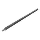 Ax patrat pentru disc 36x36 mm, L=1850 mm, M29, cap + filet, pentru talere