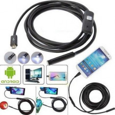 Camera endoscopica pentru telefon, 6 x LED, USB, 2metri foto