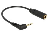 Cablu DELOCK 65672 Jack 2,5mm 3 pini unghiular la Jack 3,5mm 3 pini soclu