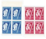 |Romania, LP 475/1959, Al VII-lea Fest. Mond. al Tineretului, blocuri de 4, MNH, Nestampilat