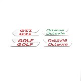 Insertie cu inscriptie gravata GOLF, GTI , Octavia pt scaune OEM