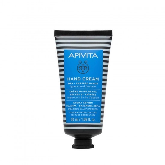 Cremă de m&acirc;ini APIVITA Hand Care pentru m&acirc;ini uscate și crăpate cu textură concentrată cu Hypericum și ceară de albine 50 ml