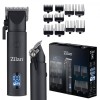 Aparat tuns profesional Zilan ZLN8696, 11 nivele, 200 min autonomie, LED, USB, 10 capete, lame otel, incarcare rapida, negru