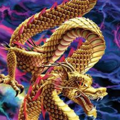 Semn de carte 3D - Golden Dragon - ***
