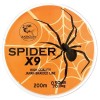 Fir textil Baracuda Spider X9, 200 m, 9 fire impletite paralel, orange-fluo 0.60 mm