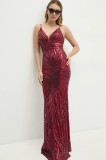 Answear Lab rochie culoarea bordo, maxi, mulată