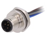 Soclu M12 5 PIN tată IP67 drept 60V, TE Connectivity