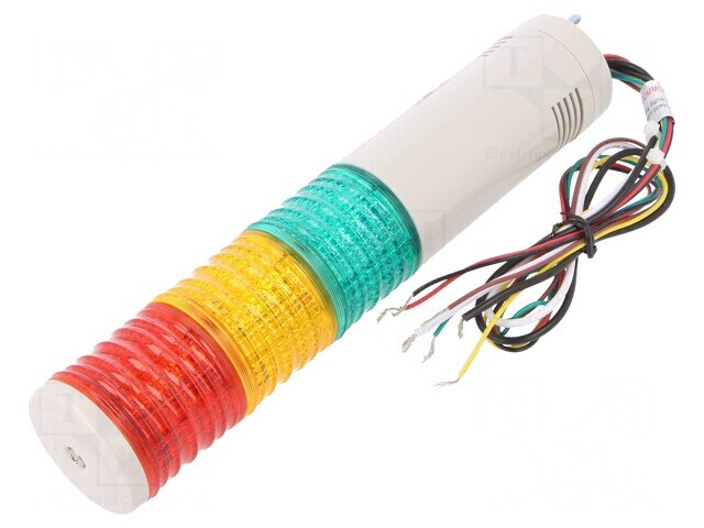Coloană de Semnalizare LED Roșu/Ambră/Verde