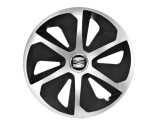 Cumpara ieftin Set 4 capace roti Roco Gri-Negru R15 pentru gama auto Seat, Autohelix MSA