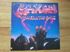 SAXON - POWER &amp;amp; THE GLORY (1983,CARRERE,UK) vinil vinyl foto