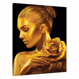 Tablou Canvas, Tablofy, Golden Rose, Printat Digital, 70 &times; 100 cm