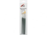 Pensule universale rotunde, din par sintetic, Kreul Basic, 3 buc set marimi 2, 5, 8