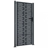 Cumpara ieftin Poarta pentru gradina, antracit, 105x180 cm, otel dreptunghiuri
