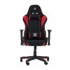 Scaun gaming Torin Serioux, 126-134 cm, textil, piston gaz, manere reglabile, perne detasabile, maxim 150 kg, Negru/Rosu