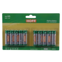 Baterie Hoff, AA / LR6, 1.5V, alcalina, 10 buc