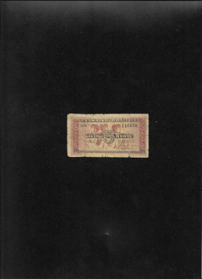 Grecia 5 drahme drachmai 1941 seria146670 uzata foto