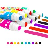 Set 10 carioci Dot Markers, lavabile, varf bulina burete 1 cm, ProCart