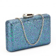 Geanta clutch bleumarin Sonia foto