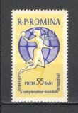 Romania.1962 C.M. de handbal feminin YR.272, Nestampilat