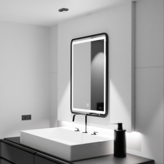 Oglinda LED Rectangulara, 60x80cm, Ombra Basic Touch ModernLight Concept