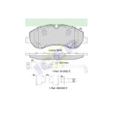 Set placute frana Icer 142119, parte montare : Punte Fata