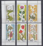 BULGARIA 1989 FLORA FLORI SERIE MNH