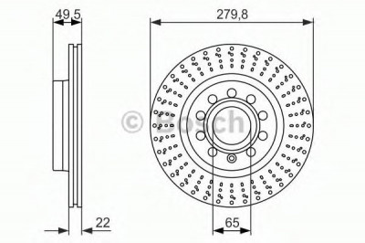 Disc frana SKODA OCTAVIA II Combi (1Z5) (2004 - 2013) BOSCH 0 986 479 940 foto