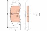 TRW GDB4141 set placute frana,frana disc