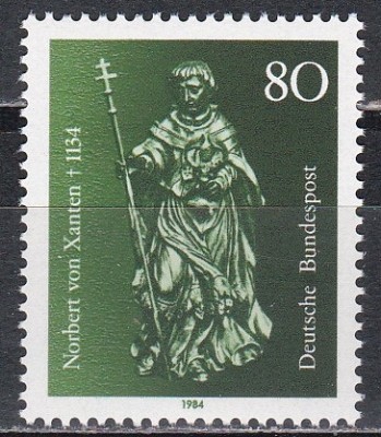 Germania 1984 - 850 de ani de la moartea Sf&amp;acirc;ntului Norbert de Xanten, MNH foto
