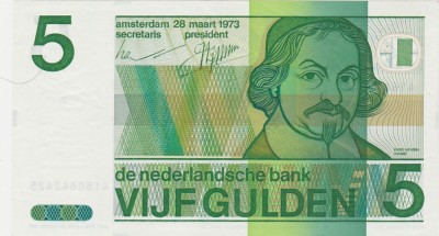 OLANDA 5 GULDEN GULDENI 1973 aUNC foto