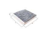 Filtru aer habitaclu Smart Cabrio, City, Crossblade, Fortwo, Fortwo Cabrio Motor 0.6, 0.6, 0.6, 0.6, 0.6, 0.6, 0.6, 210x201x40mm, OE 0001104V017, Mahle