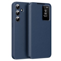 Husa tip carte pentru Samsung Galaxy A56 5G SmartView Series, albastru