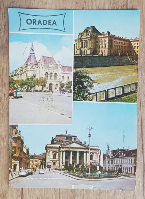 CPIB 17643 CARTE POSTALA - ORADEA. SEDIUL CONSILIULUI POPULAR BIBLIOTECA TEATRUL foto