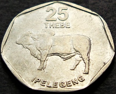 Moneda exotica 25 THEBE - BOTSWANA, anul 1998 * cod 5333 foto