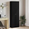 VidaXL Dulap de birou cu raft Stejar negru 60 x 32 x 190 Lemn compozit 3329298