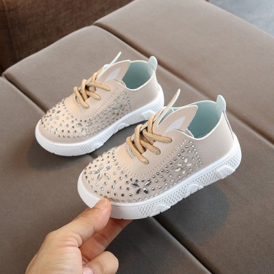 Pantofi crem cu strasuri (Marime Disponibila: Marimea 28) foto