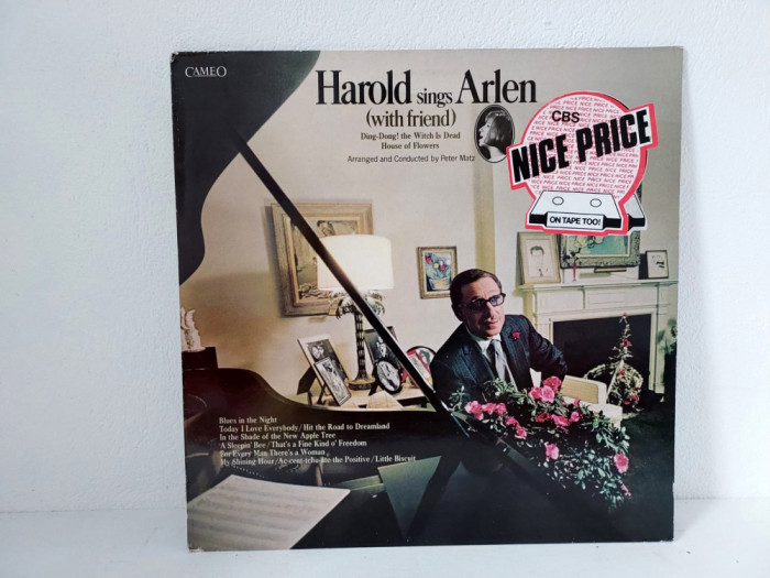 Harold Arlen &ndash; Harold Sings Arlen, disc vinil muzica Jazz, Pop, Stage &amp; Screen