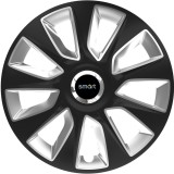 Set 4 Capace Roti 16 inchi (R16) Stratos Gri-Negru, Compatibile Cu Smart