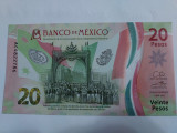 Mexic 20 Pesos Comemorativa 2021 Polimer Seria AC Semnatura 4 UNC