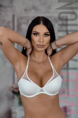 R921-2 Sutien casual tip bralette cu armatura si burete foto
