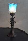 Lampa Art Nouveau din metal cu un cuplu si abajur deosebit PALI004, Veioze