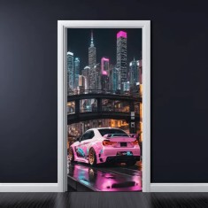 Folie imprimata color pentru decor Usa, dimensiune 200 x 90cm, model: AVX-DR05 foto